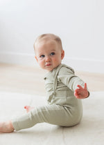 Ribbed Suspender | Pistachio - Mila & Co.