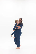 Ribbed Lounge Set | Navy - Mila & Co.