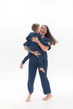 Ribbed Lounge Set | Navy - Mila & Co.