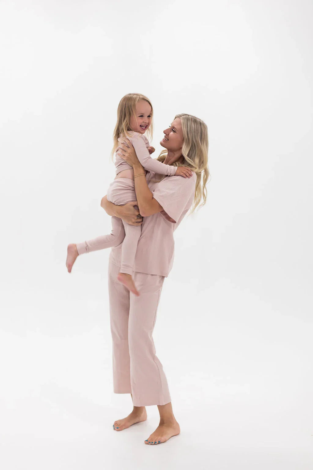 Ribbed Lounge Set | Blush - Mila & Co.