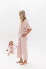 Adult Ribbed Lounge Set | Blush - Mila & Co.