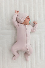 Ribbed Footie | Blush - Mila & Co.