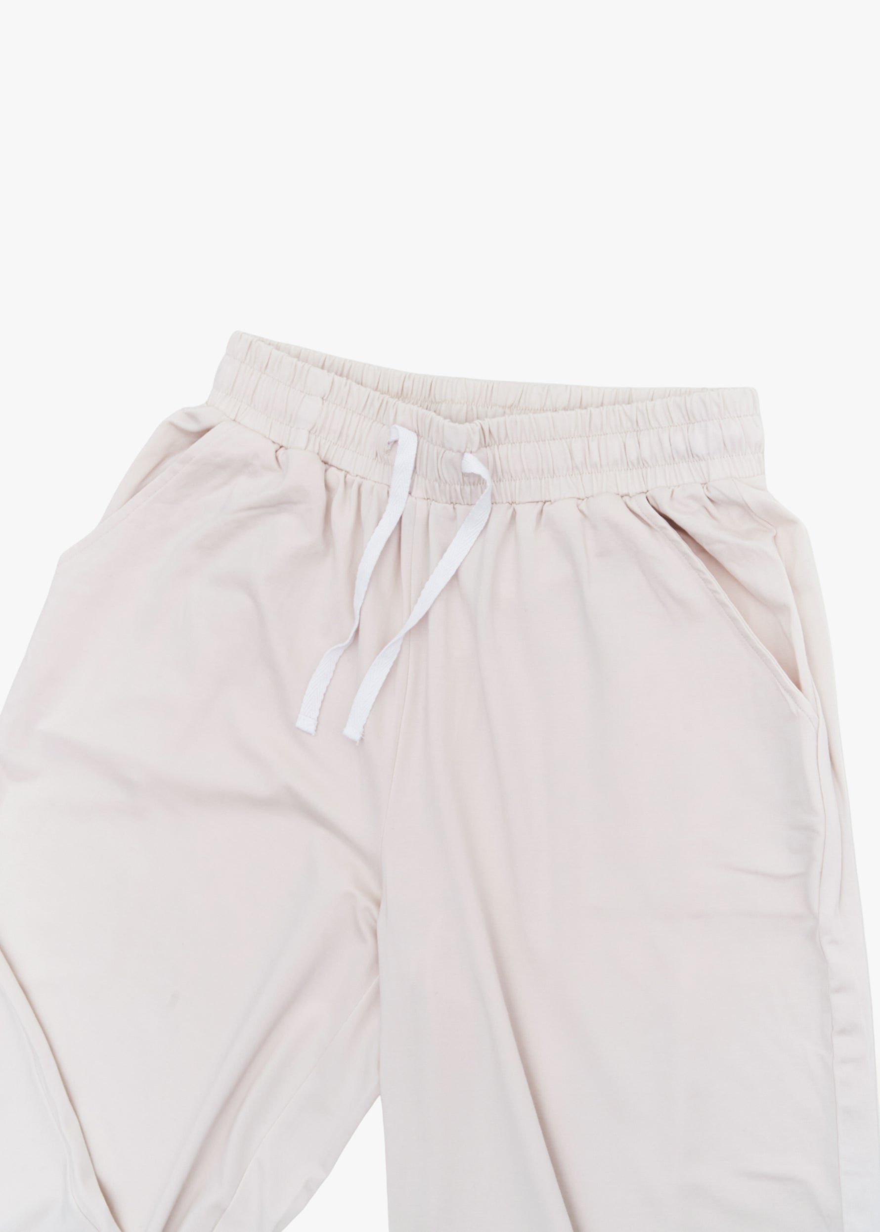 Milana Label women's lounge set in Birch, a warm neutral tone, photographed flat against a white background.