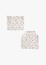 Milana Label Women's Lounge Set in the colour Birch Floral on an off-white background.