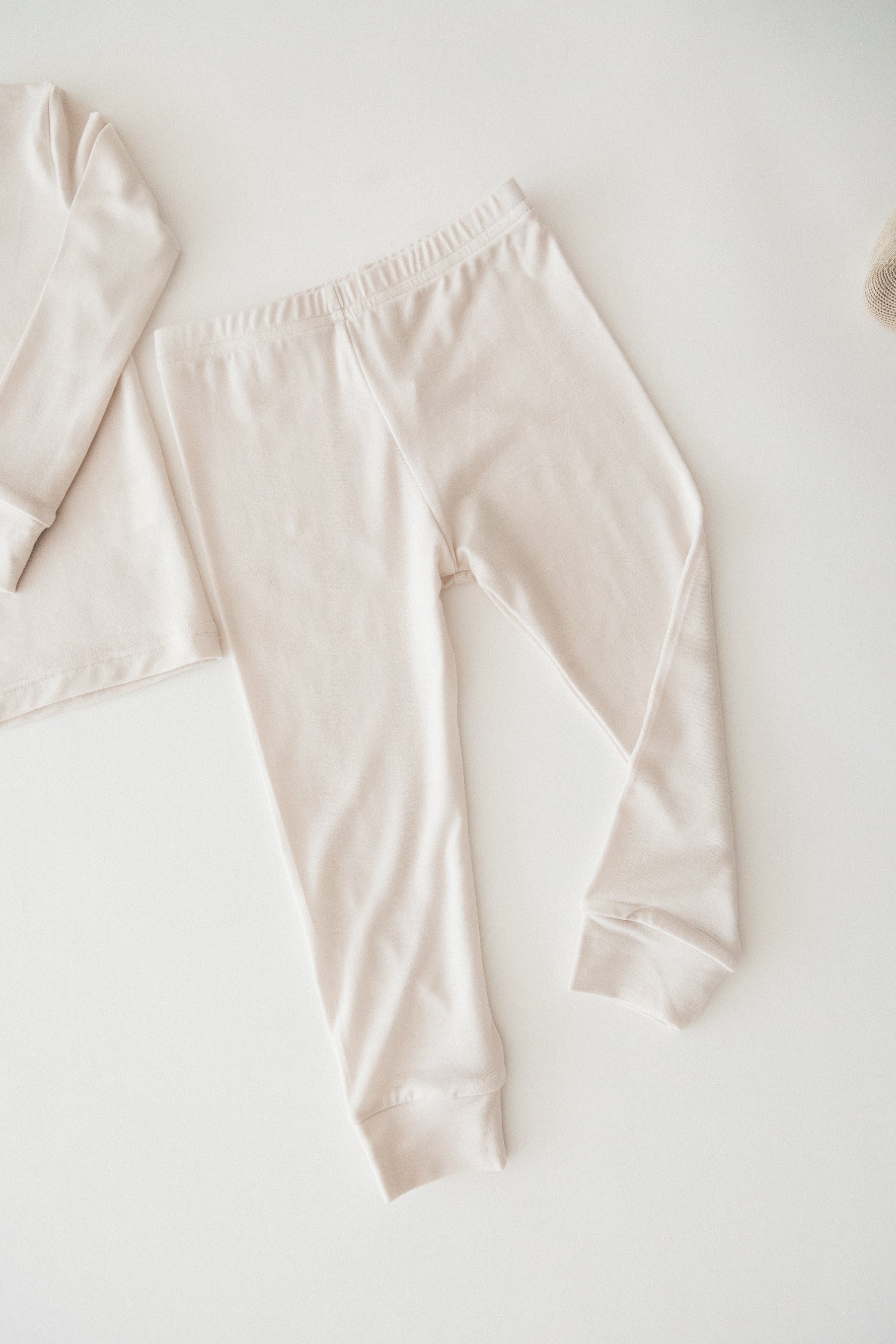Two piece pj set from Milana Label in a neutral colour.