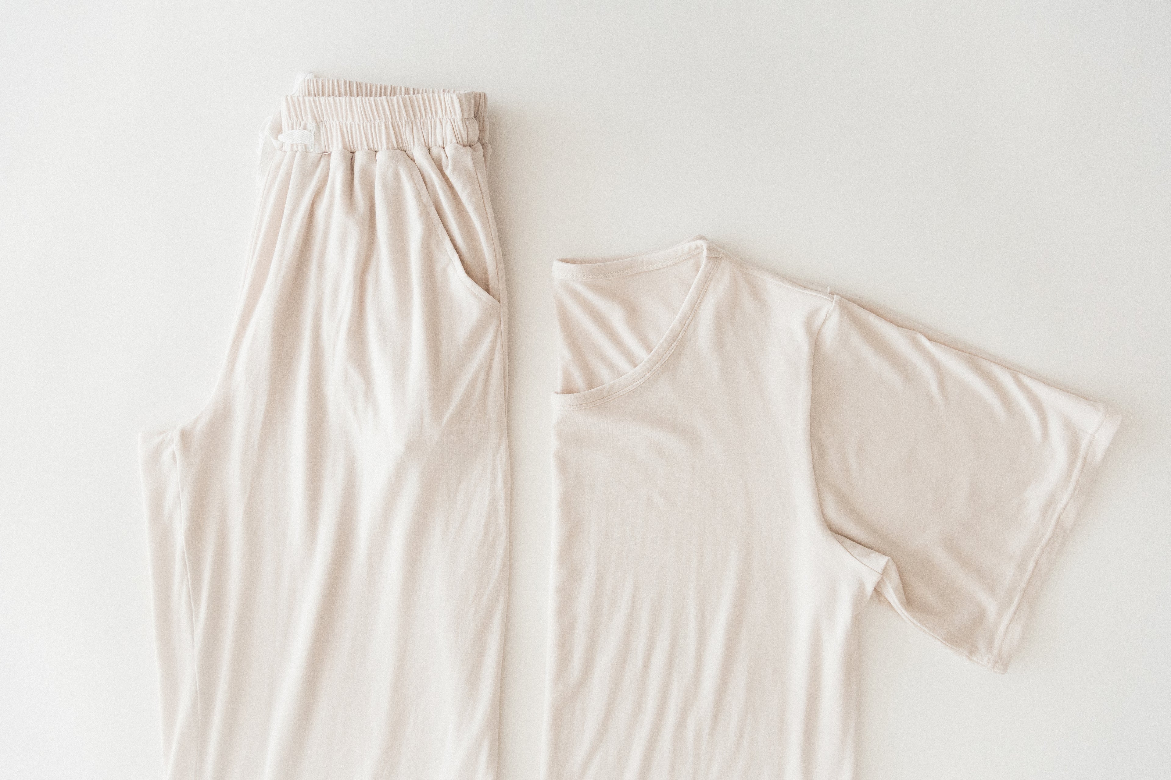 A close up of Milana Label's women's lounge set.
