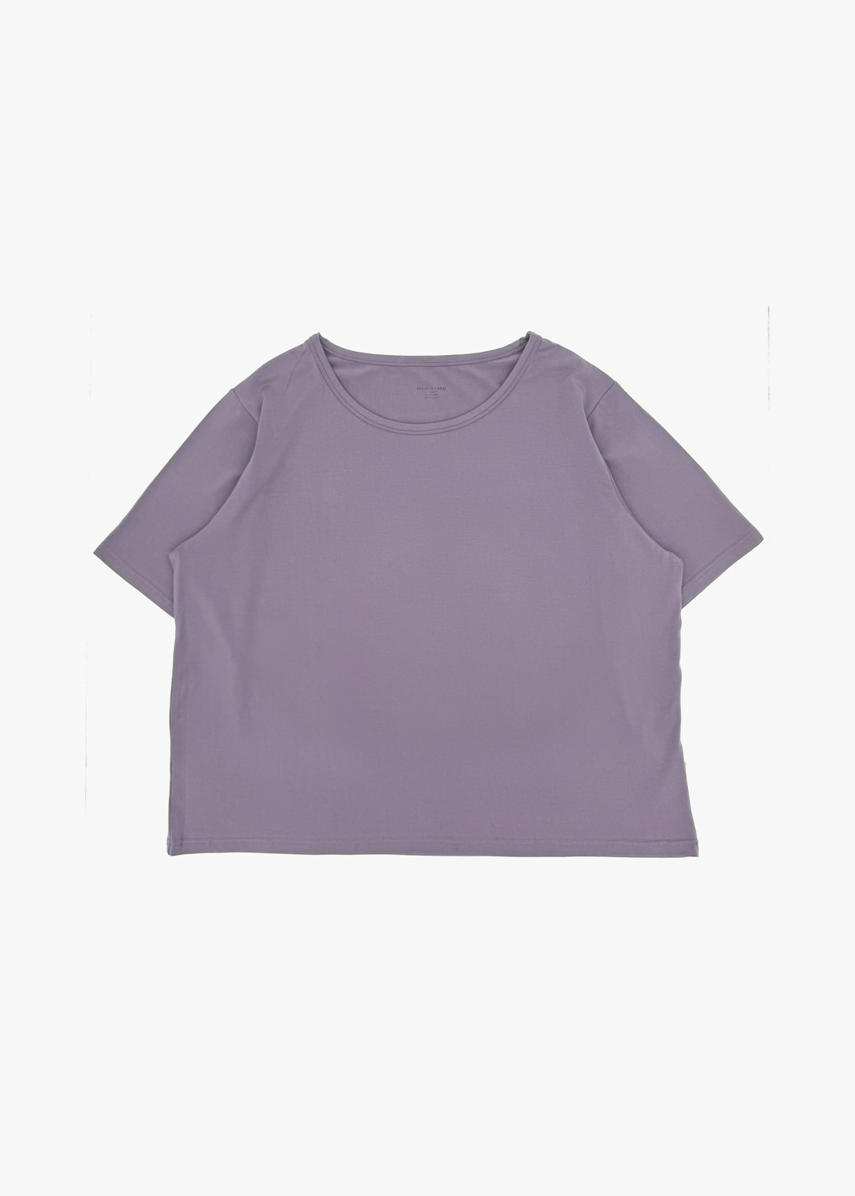 Milana Label Women's Lounge Set in the colour Wild Mulberry on an off-white background. Highlighting the top.