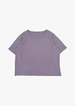 Milana Label Women's Lounge Set in the colour Wild Mulberry on an off-white background. Highlighting the top.