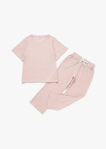 Adult Ribbed Lounge Set | Blush - Mila & Co.