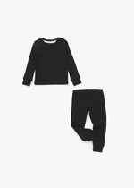 Ribbed Lounge Set | Black - Mila & Co.