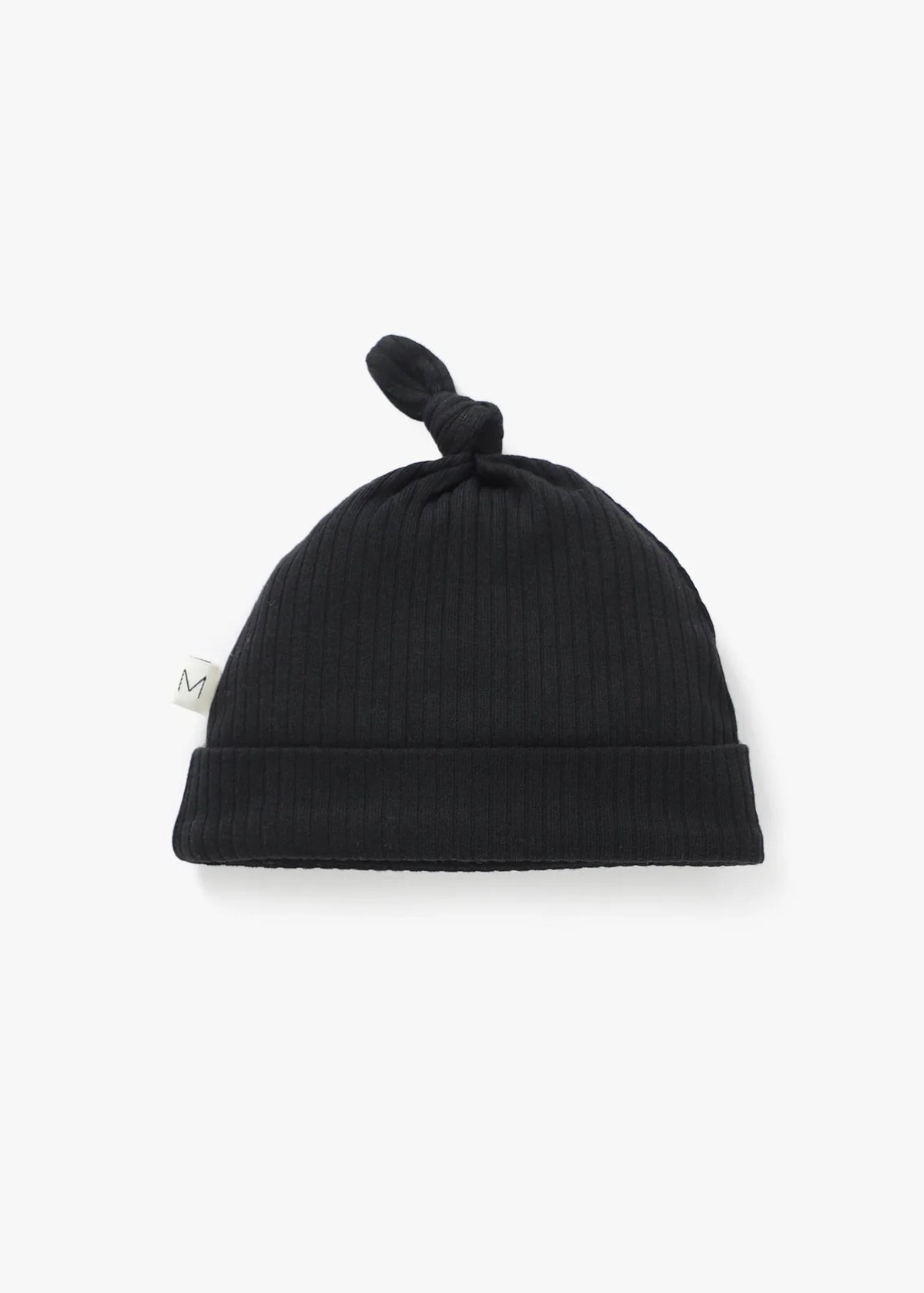 Ribbed Knotted Hat | Black - Mila & Co.
