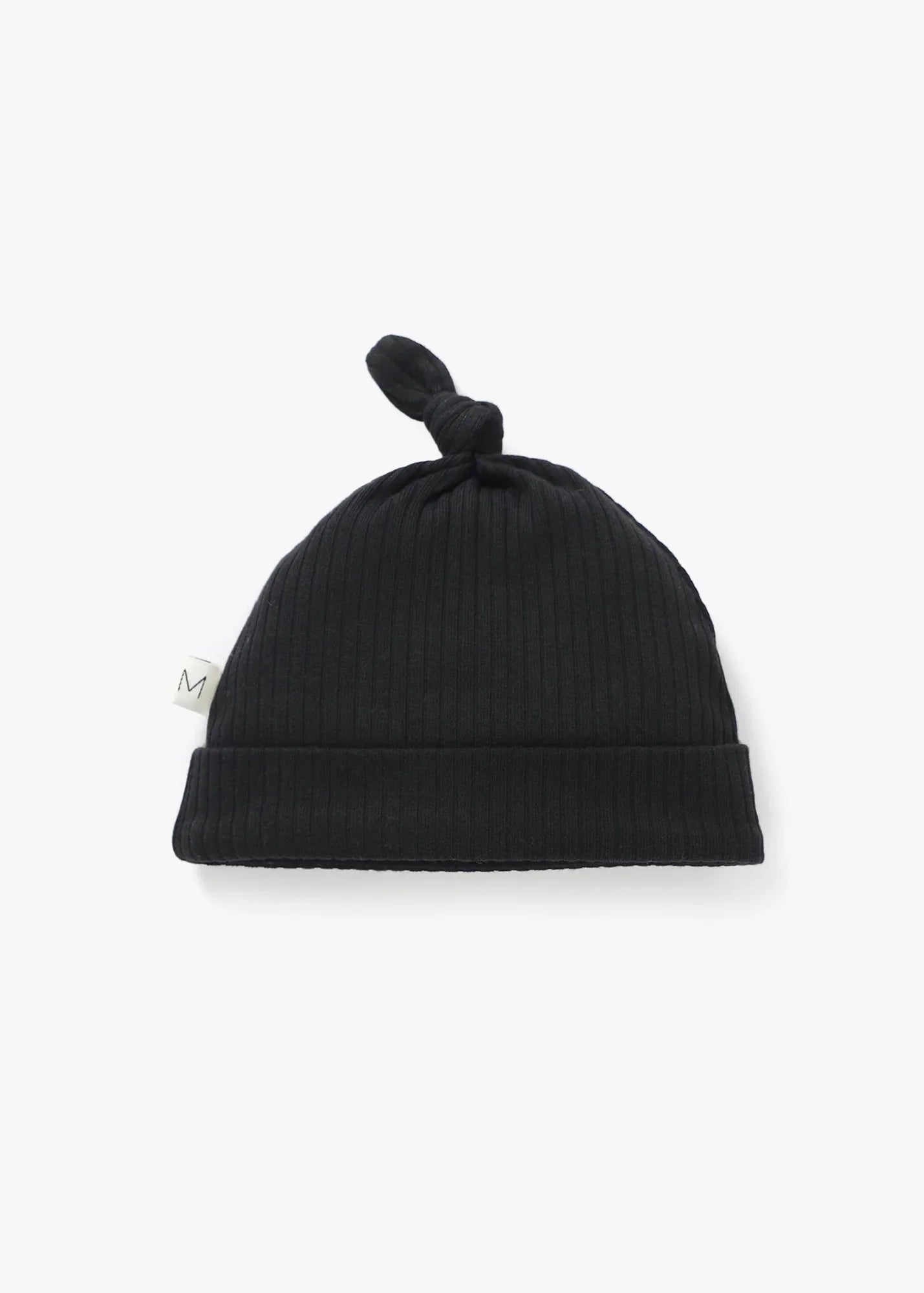 Ribbed Knotted Hat | Black - Mila & Co.