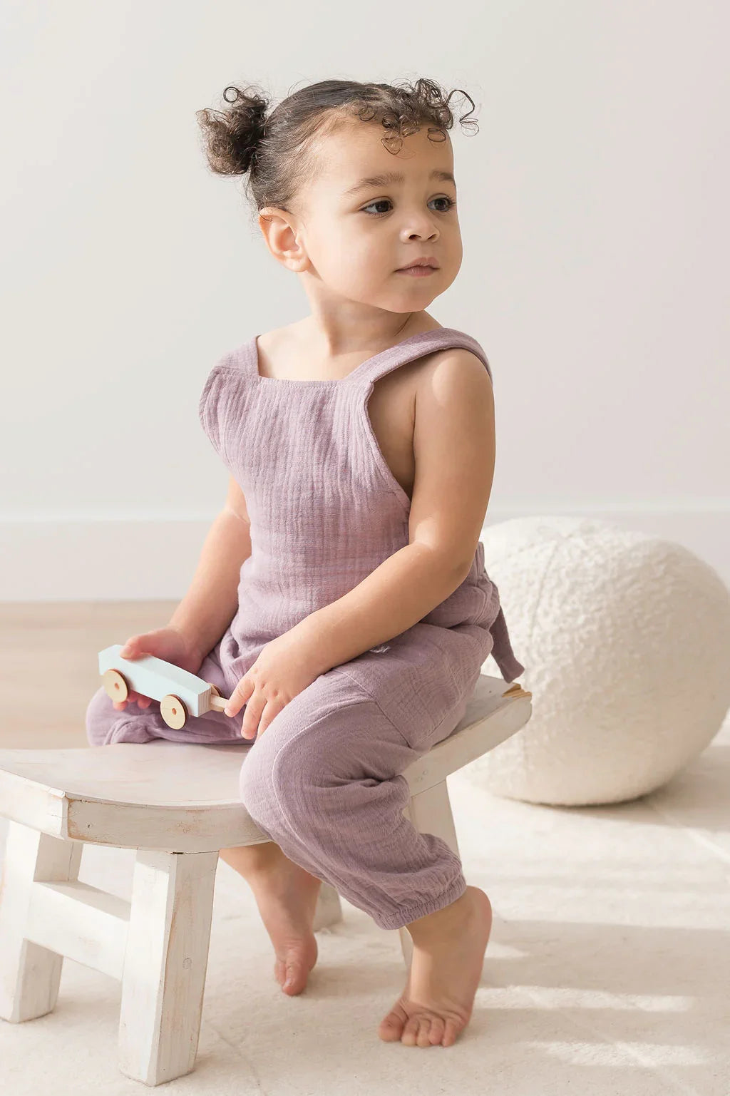 Adjustable Strap Overalls | Lilac - Mila & Co.