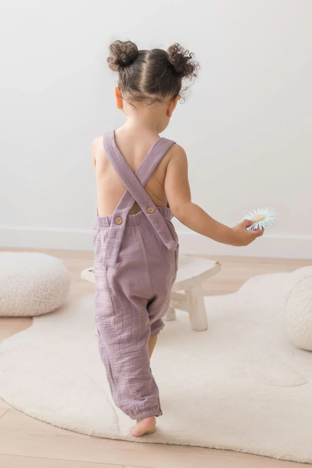 Adjustable Strap Overalls | Lilac - Mila & Co.