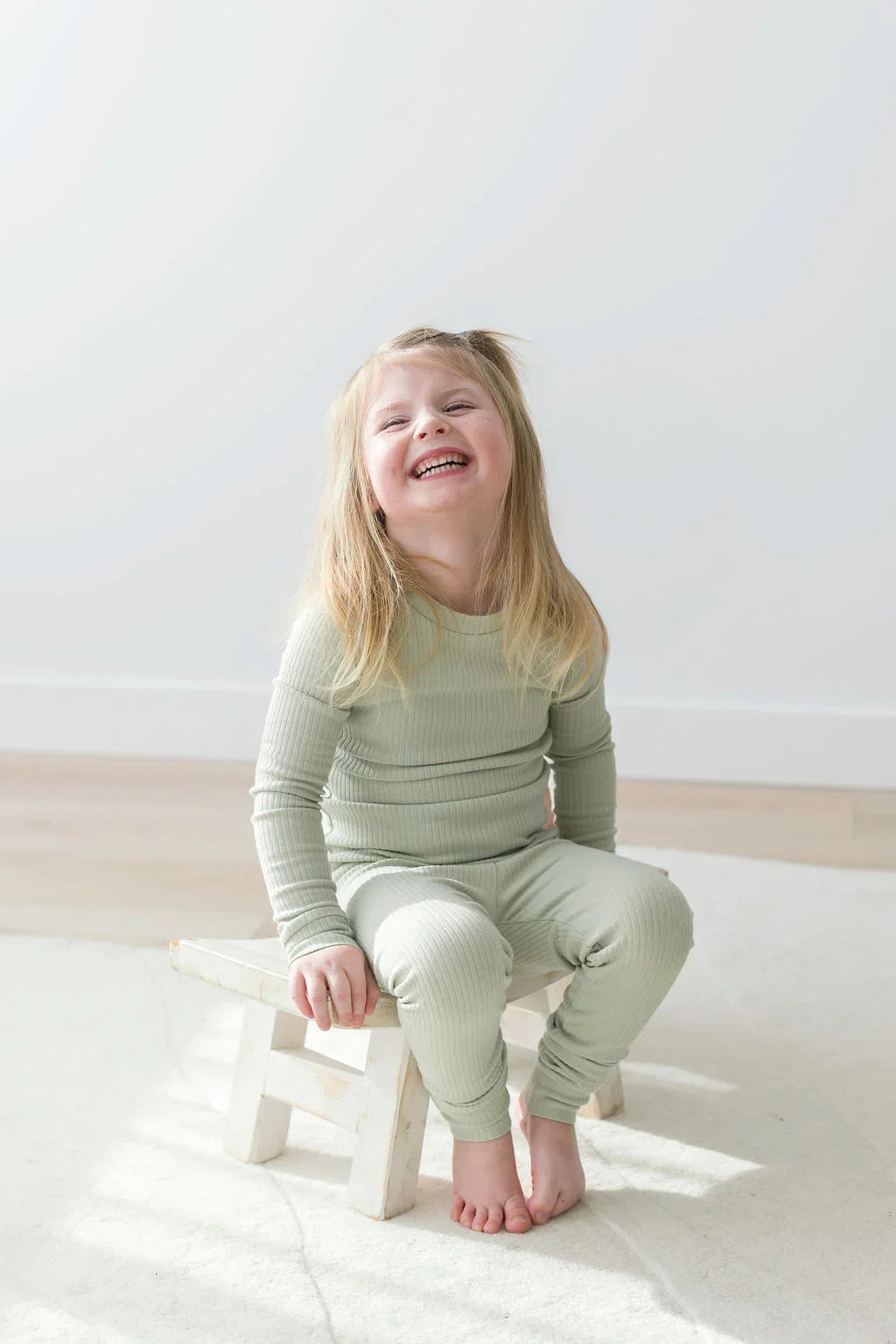 Ribbed Lounge Set | Pistachio - Mila & Co.