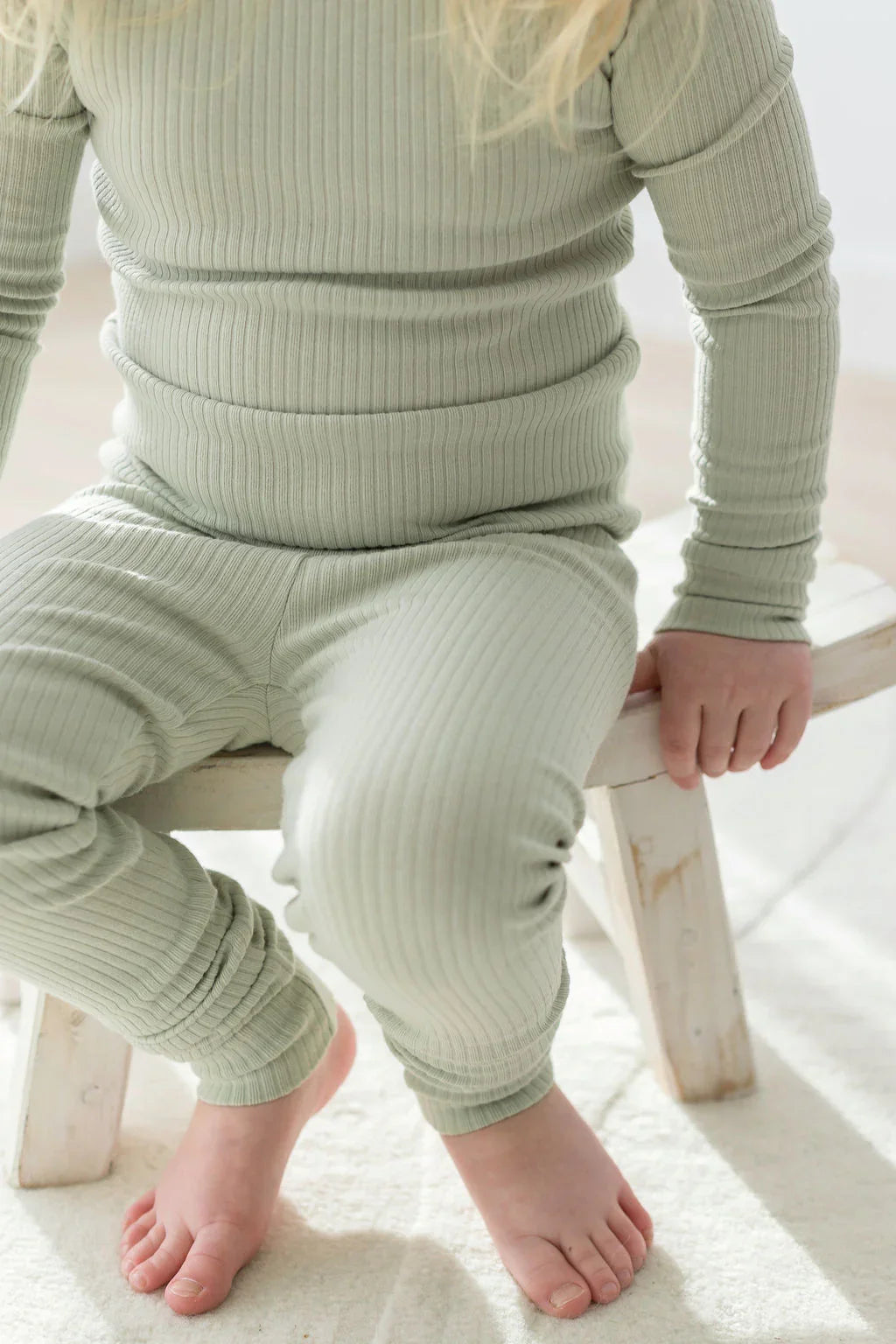 Ribbed Lounge Set | Pistachio - Mila & Co.