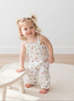 Sleeveless Bow Strap Jumpsuit | Unicorn - Mila & Co.