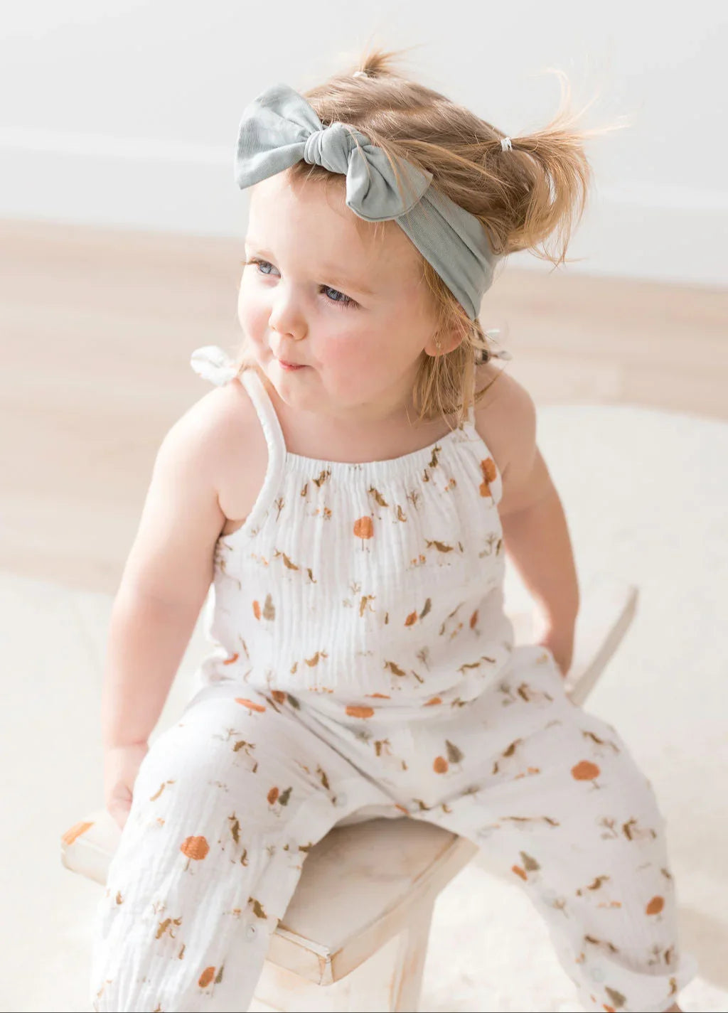 Sleeveless Bow Strap Jumpsuit | Unicorn - Mila & Co.