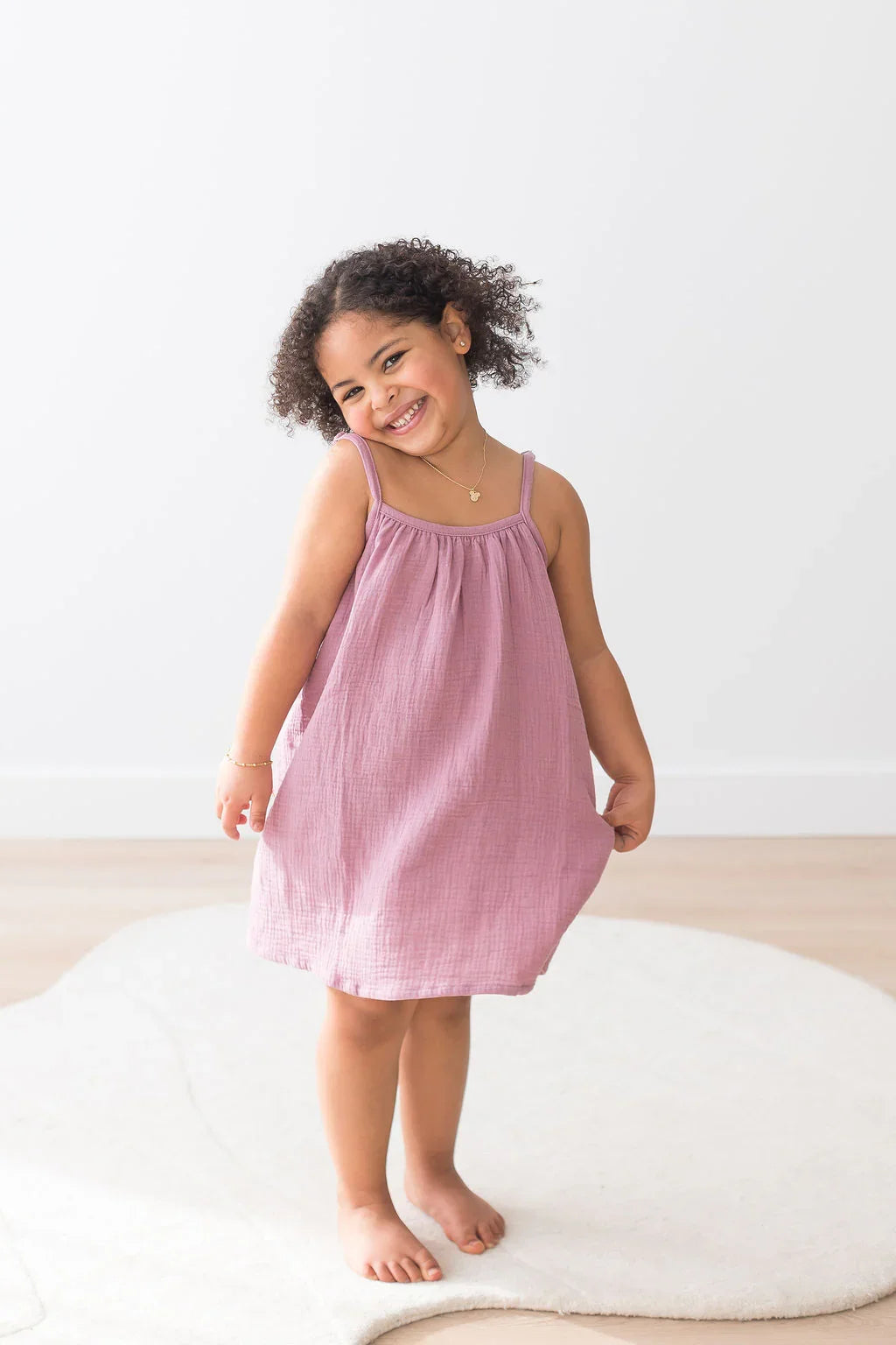Adjustable Strap Dress | Mauve - Mila & Co.
