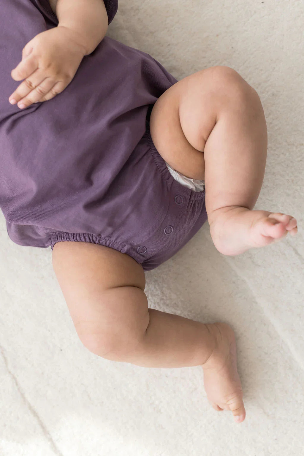 Short Sleeve Bubble Romper | Elderberry - Mila & Co.