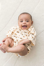 Short Sleeve Bubble Romper | Construction - Mila & Co.