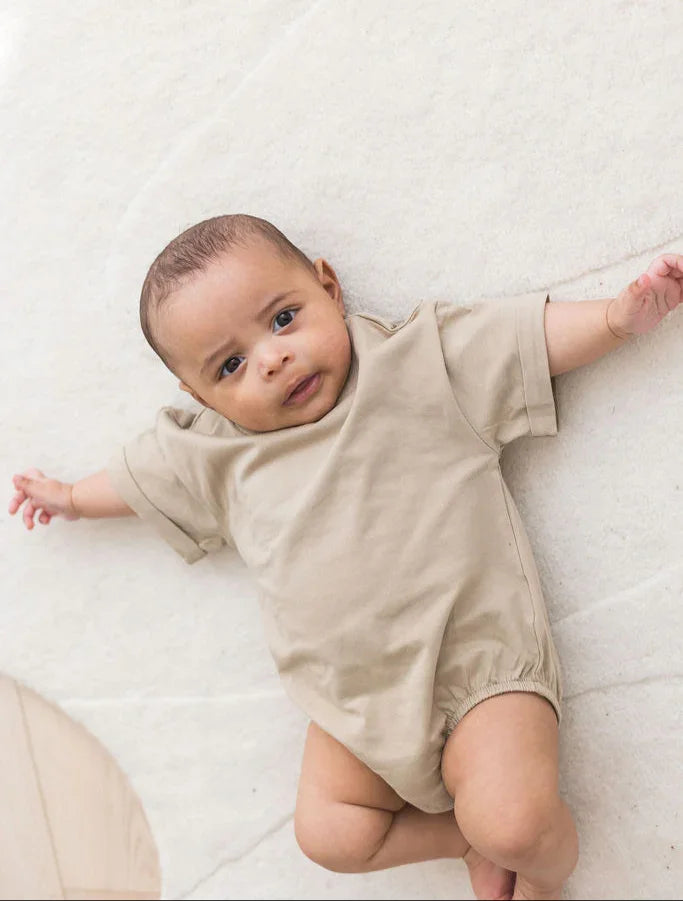 Short Sleeve Bubble Romper | Dune - Mila & Co.