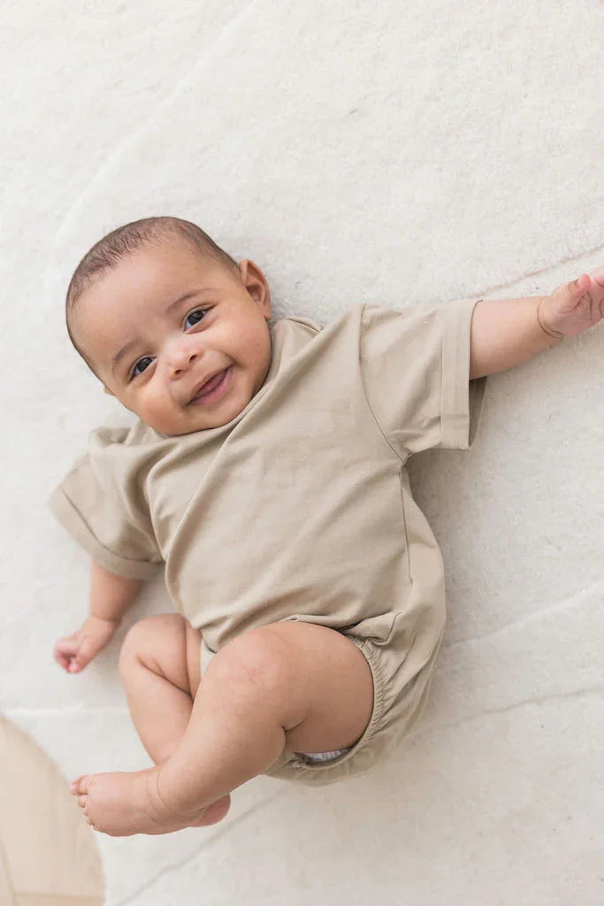 Short Sleeve Bubble Romper | Dune - Mila & Co.