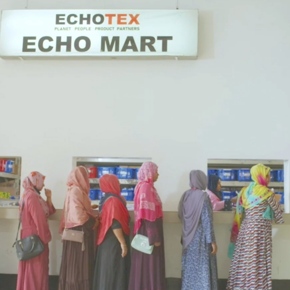 Photo of Echo Mart inside Milana Label's Bangladesh factory.