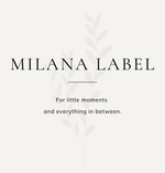 Milana Label digital gift card with minimalist neutral design and typography